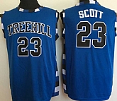 One Tree Hill Ravens 23 Nathan Scott Blue College Basketball Jersey,baseball caps,new era cap wholesale,wholesale hats